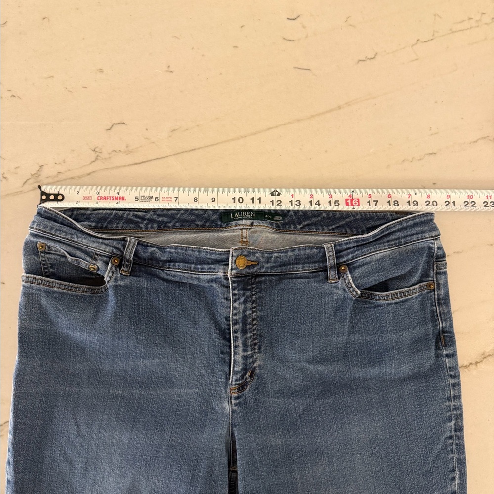Lauren Ralph Lauren Womens Jeans 20W Classic Straight Denim Blue - Picture 6 of 7